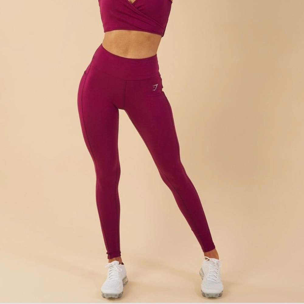 Gymshark Aspire Leggings Deep Plum